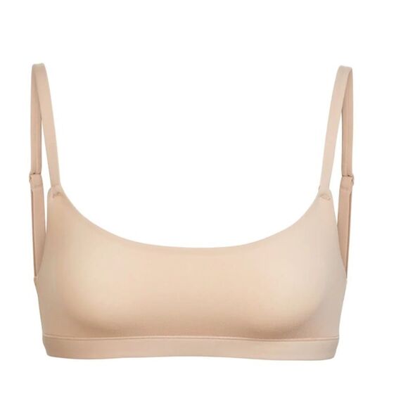 SKIMS FITS EVERYBODY SCOOP NECK BRALETTE CLAY M & L New With Tags - Picture 3 of 7